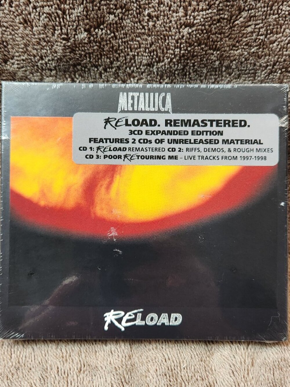 METALLICA RELOAD Remastered 3 CD Expanded Edition with Unreleased Music - NEW